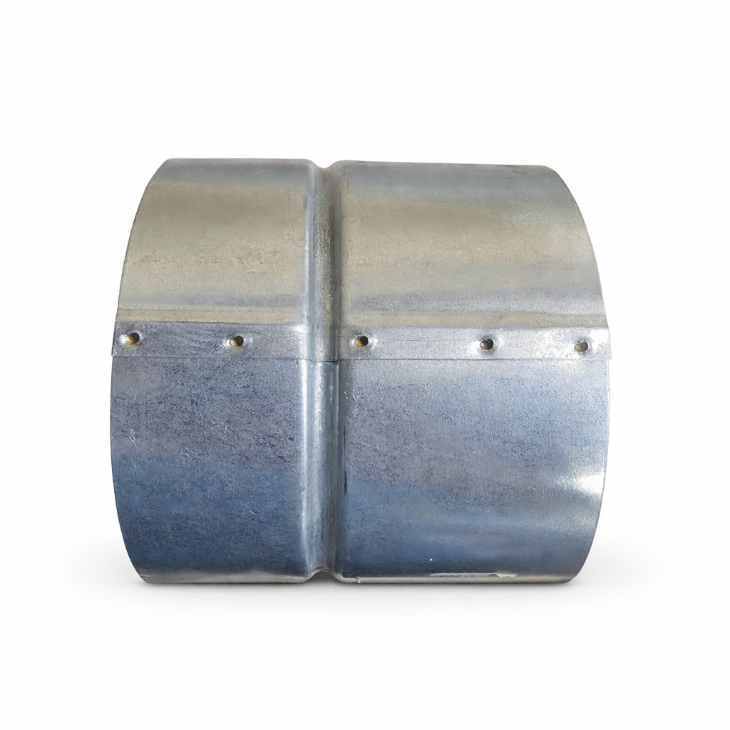 Round galvanized back draft damper