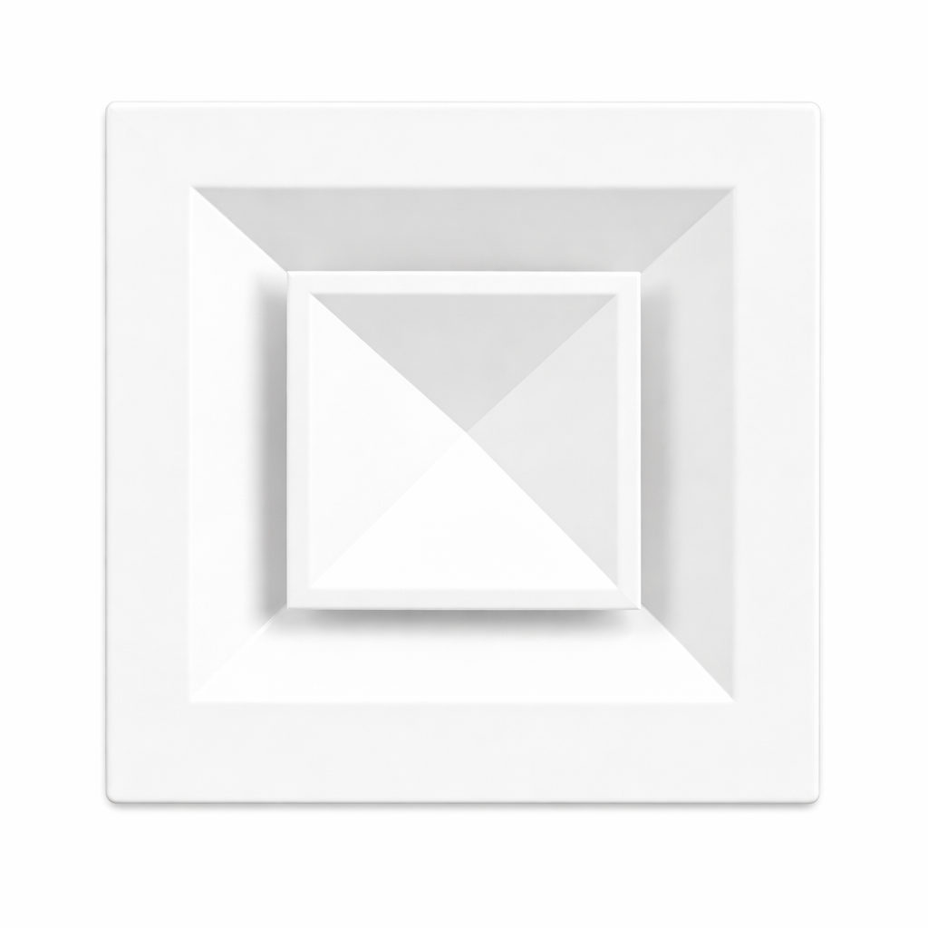 6 × 6 inch 4-way ceiling air diffuser