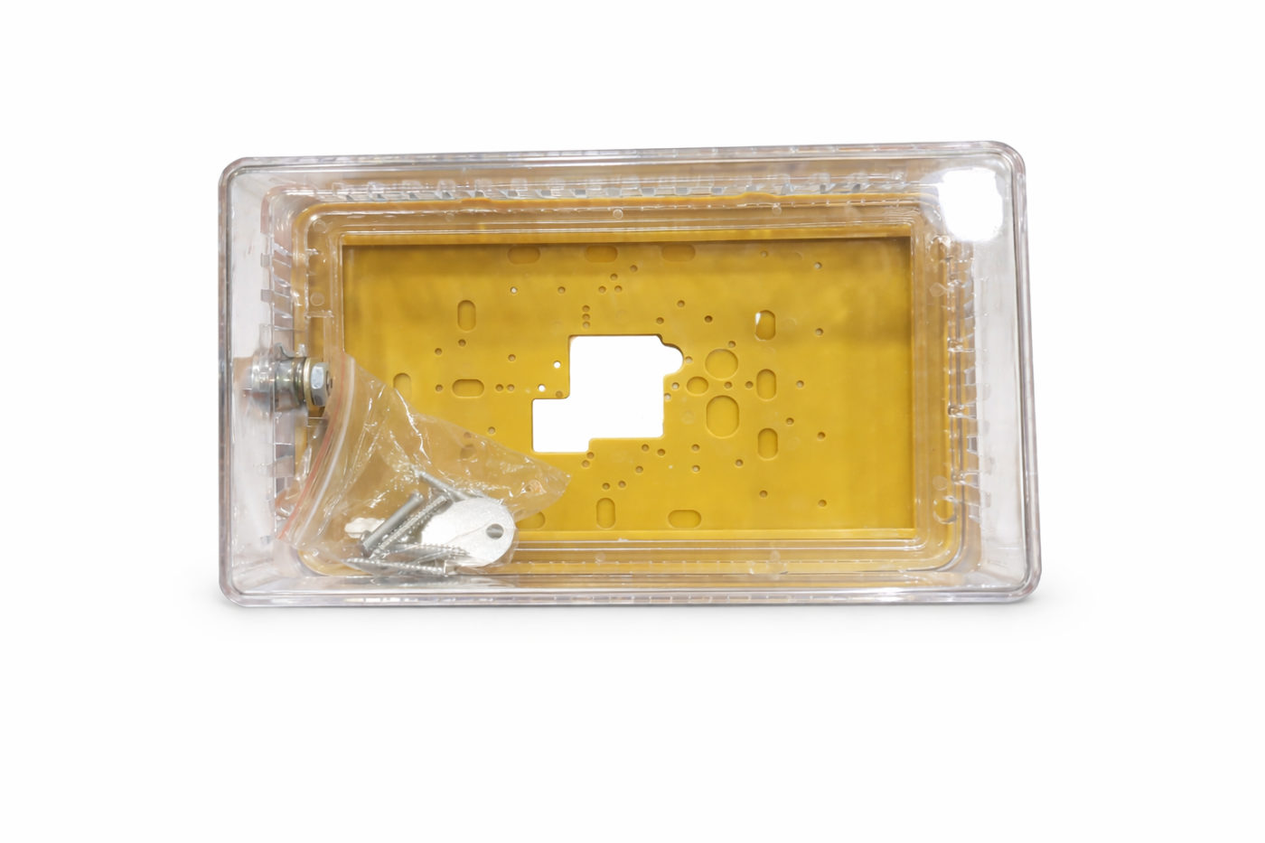 Transparent thermostat lock cover