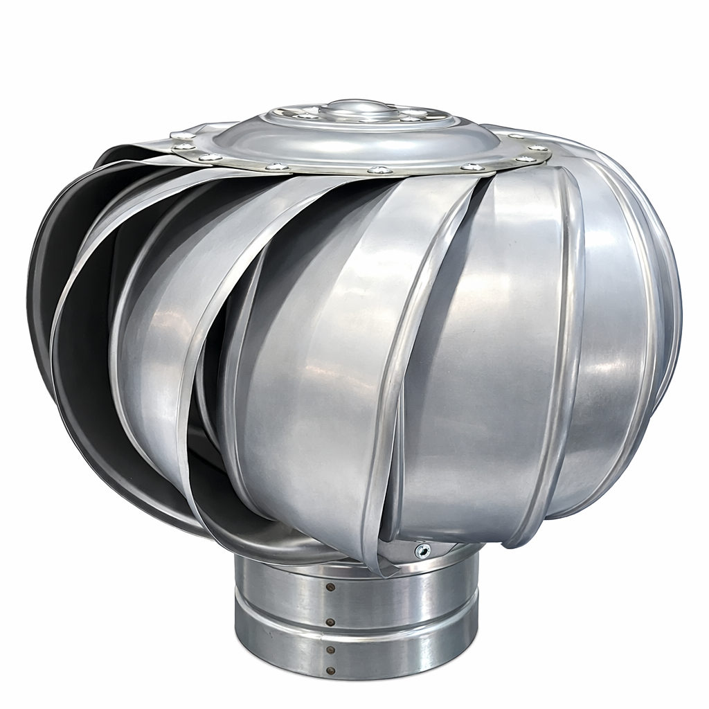 Wind-driven turbo roof ventilator